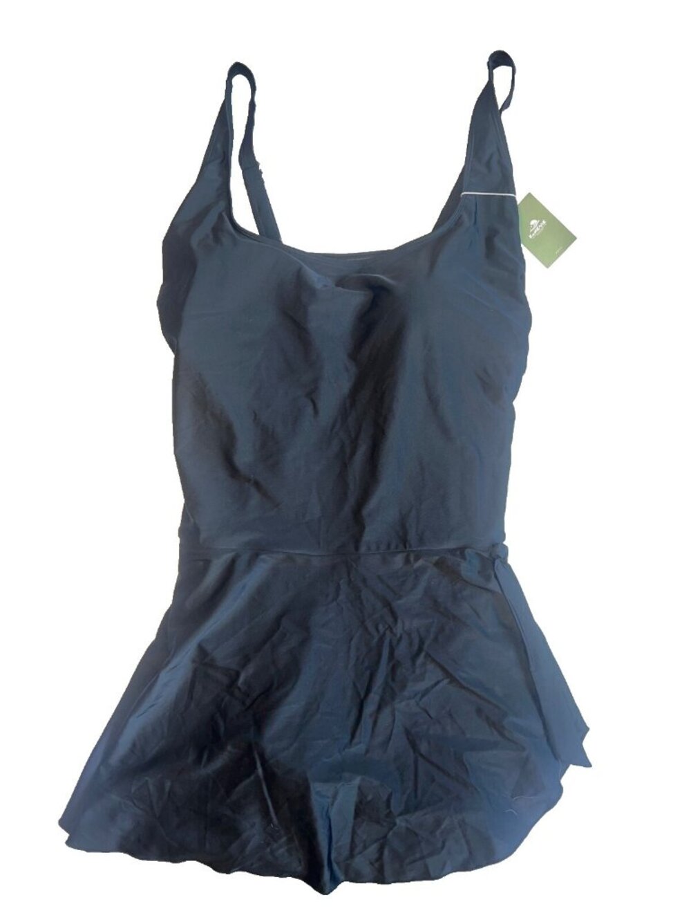Eomenie womans black bathing Dress w/ attached swimsuit cover plus size 22W NWT